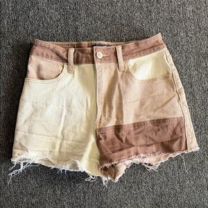 Hollister Two-Tone Jean Shorts